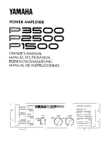 Yamaha P-1500 - Owners Manual 